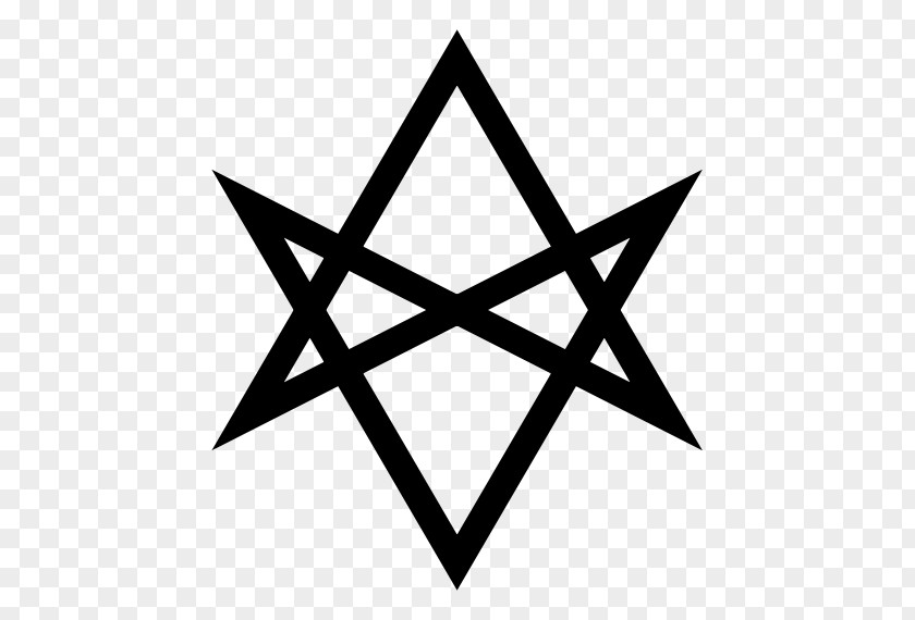 Symbol Unicursal Hexagram Thelema Magick PNG