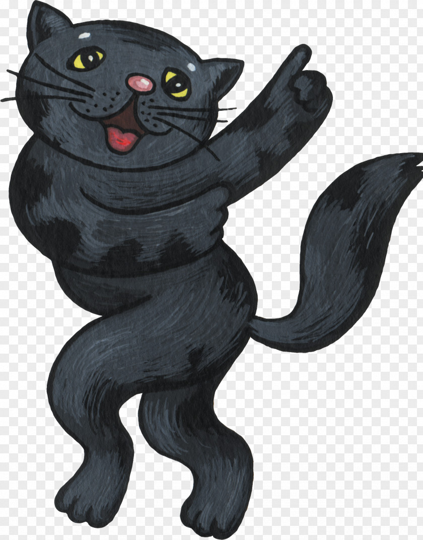 Cat Black Whiskers Cartoon Photography PNG