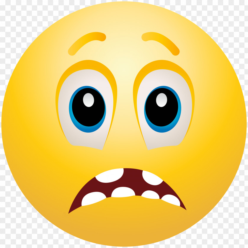 Emoji Emoticon Smiley Fear Clip Art PNG