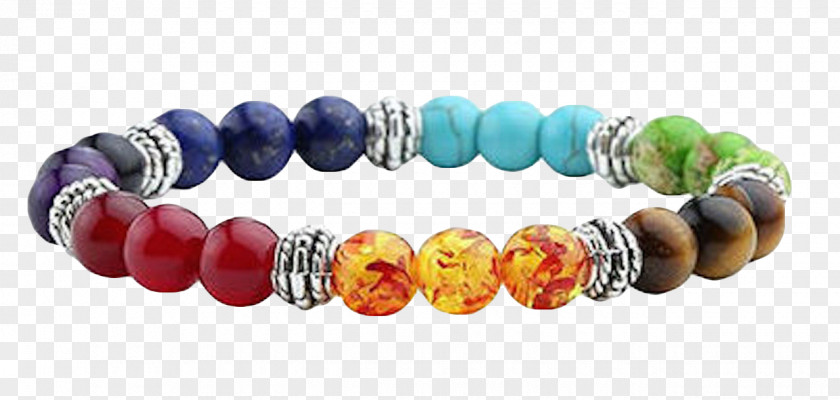 Gemstone Crystal Healing Chakra Bracelet Bead PNG