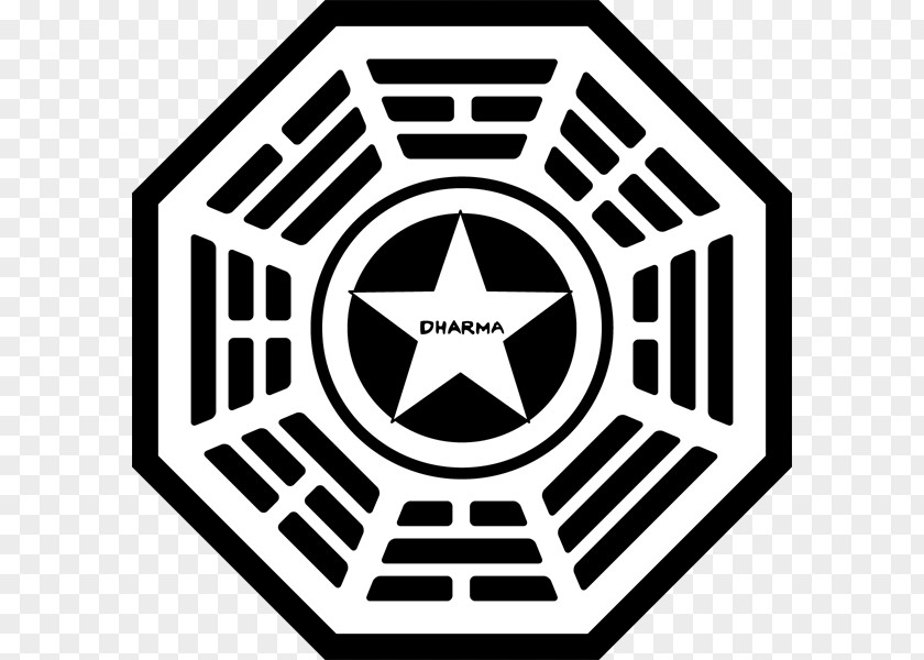 Lost Dharma Initiative John Locke Desmond Hume Shannon Rutherford Logo PNG