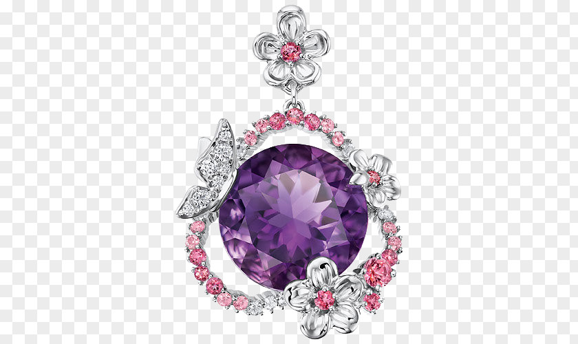 Swarovski Jewelry Purple Pendant Amethyst AG Jewellery PNG