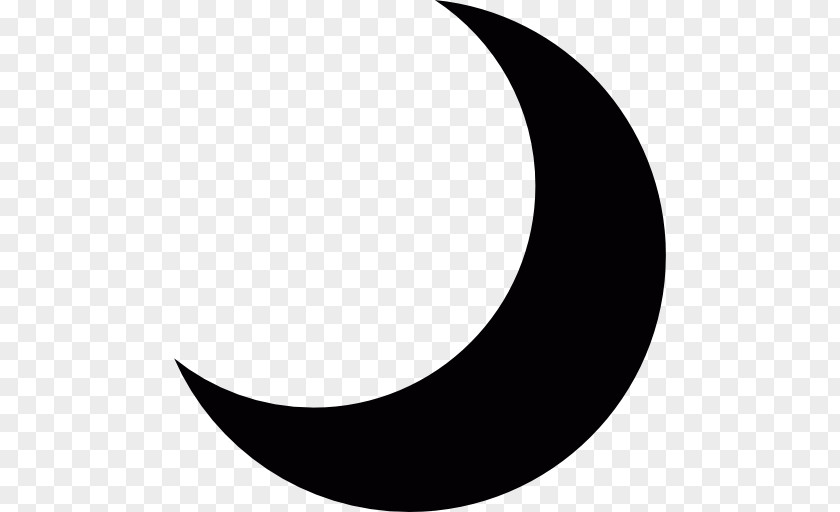 Night Sky Stars Moon Lunar Phase Crescent PNG
