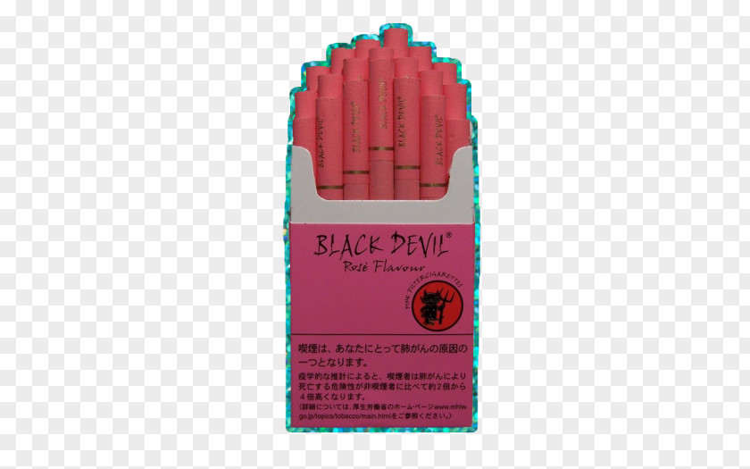 Pink Cigerette Black Devil M Flavor PNG