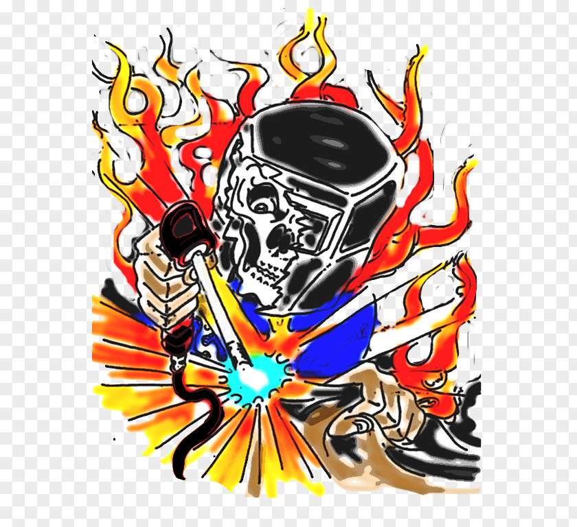 Skull Welding Helmet Welder Clip Art PNG