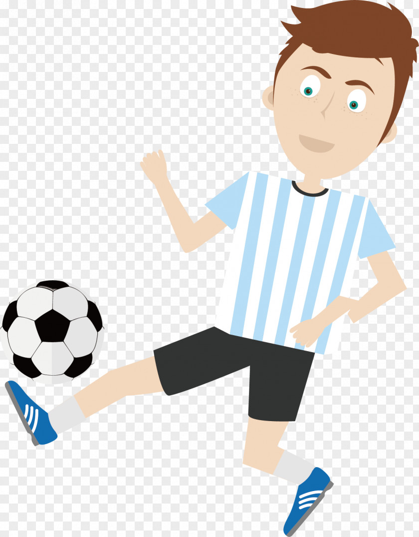 Soccer Boy Vector Sport Football Euclidean Illustration PNG