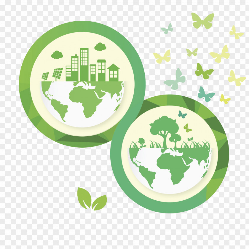 Creative Earth Environmentally Friendly Illustration PNG