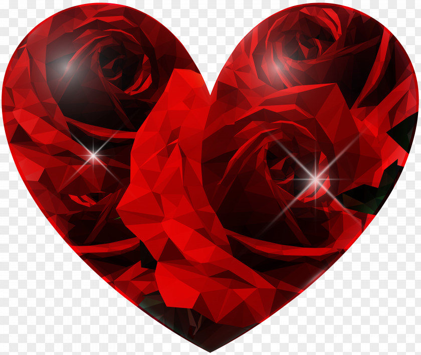Heart Rose Red Clip Art PNG
