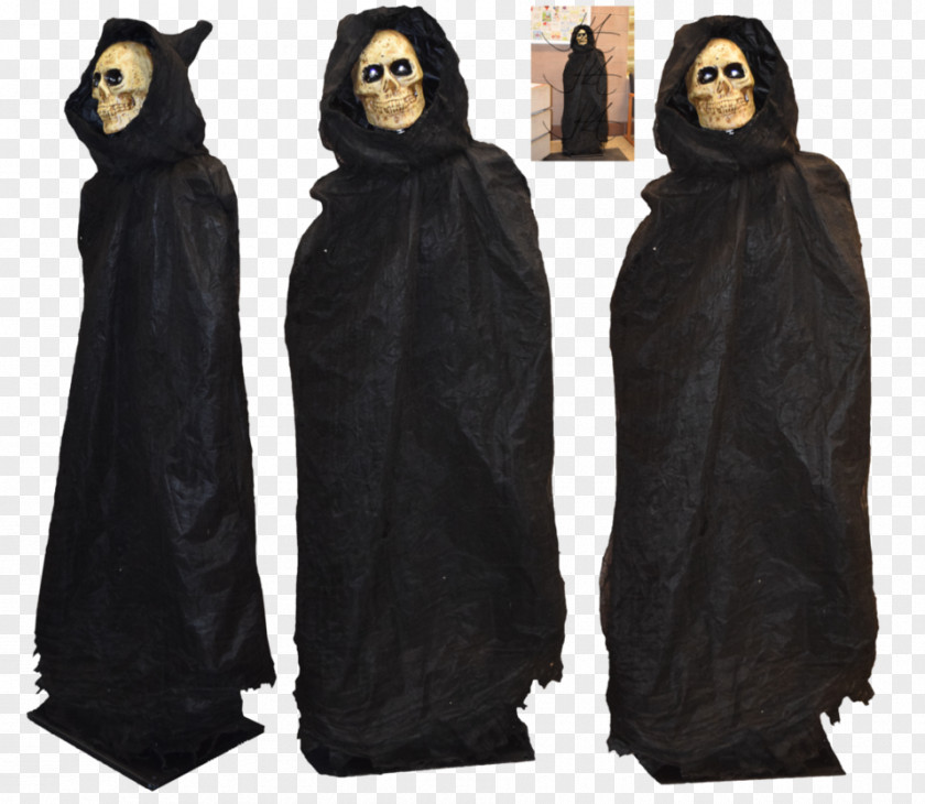Horror Skull Hoodie Robe Cloak PNG
