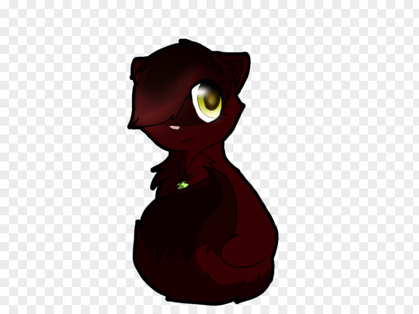 Cat Horse Cartoon Character Maroon PNG