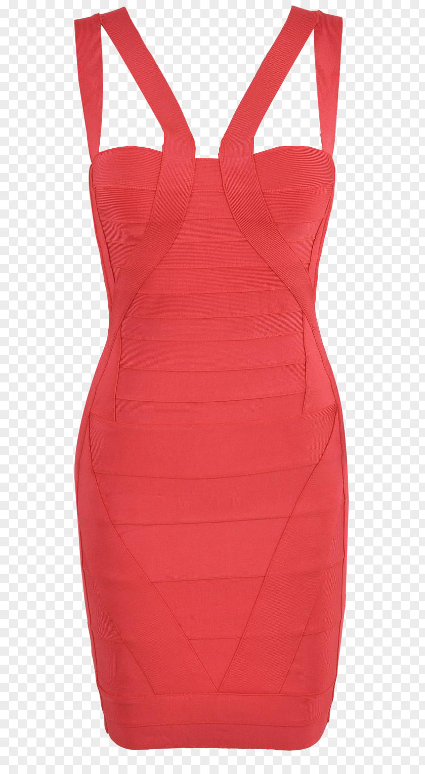 Cocktail Dress Shoulder Magenta PNG