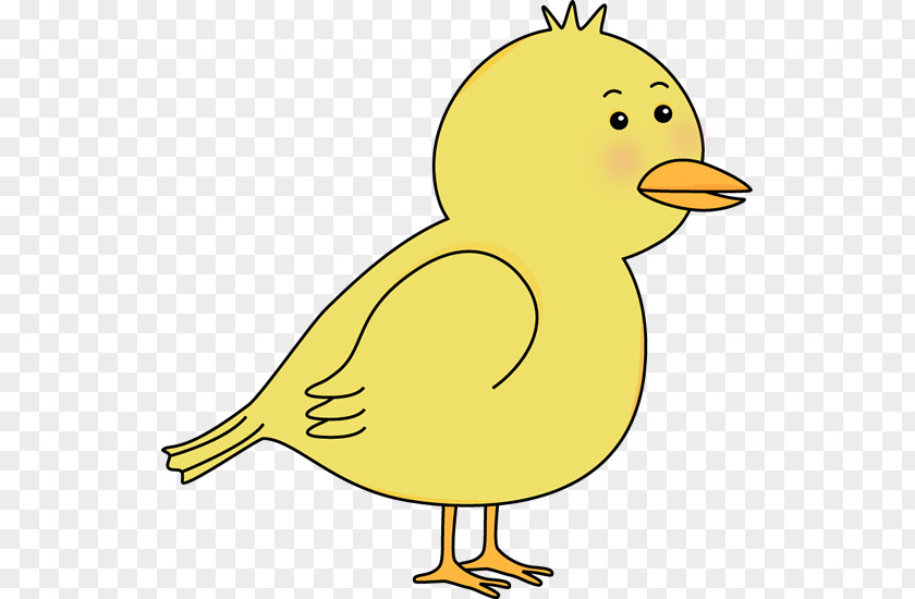 Cute Bird Clipart Duck Cartoon Yellow Clip Art PNG