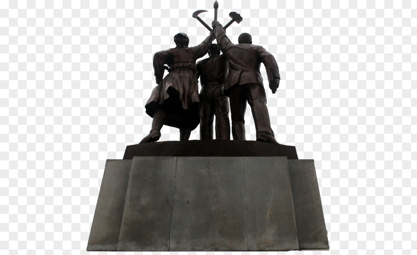 Panmunjom Pyongyang Kaesong Statue Bronze Sculpture PNG