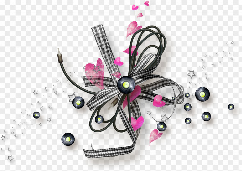 Ribbon Wire Musical Note Instrument Clip Art PNG
