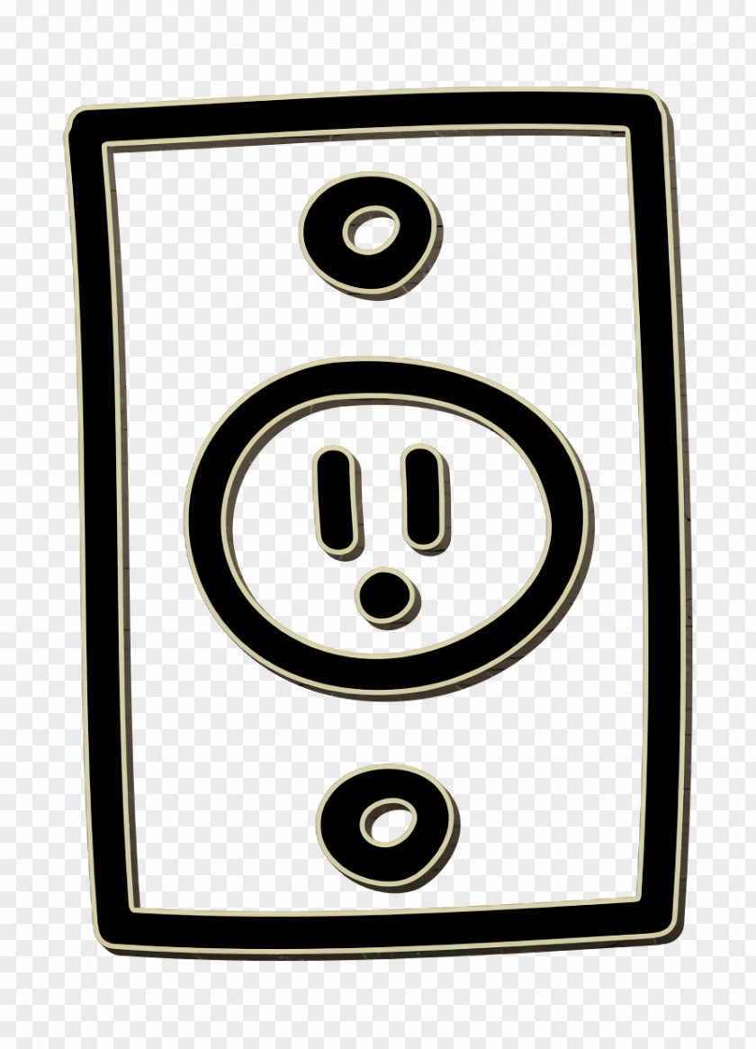 Plug Hand Drawn Tool Icon PNG