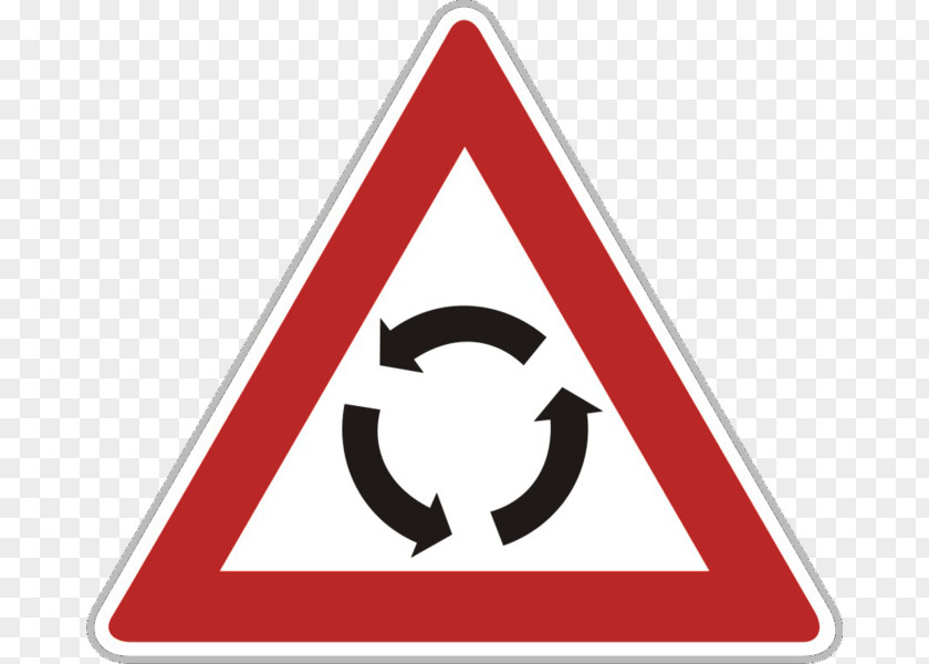 A4 Priority Signs Roundabout Traffic Sign Warning Circle PNG