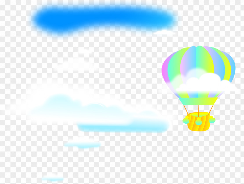 Light Hot Air Balloon Logo PNG