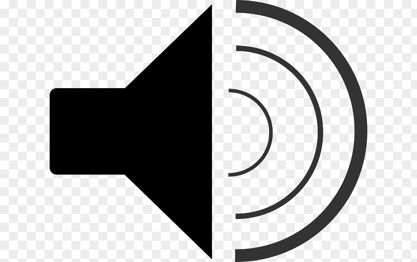 Sound Wave Loudspeaker Black And White Clip Art PNG