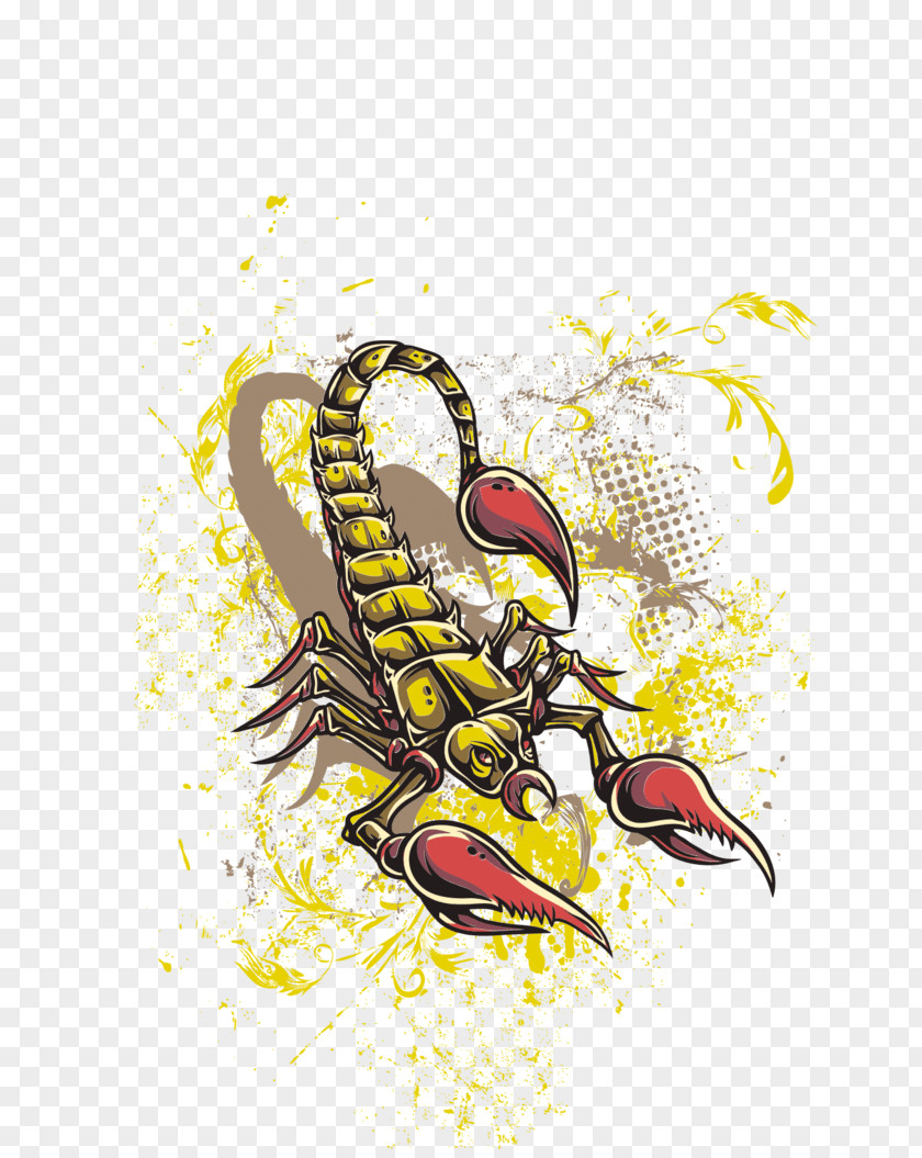 Adobe Poster Scorpion T-shirt Iron-on Embroidered Patch Vector Graphics PNG