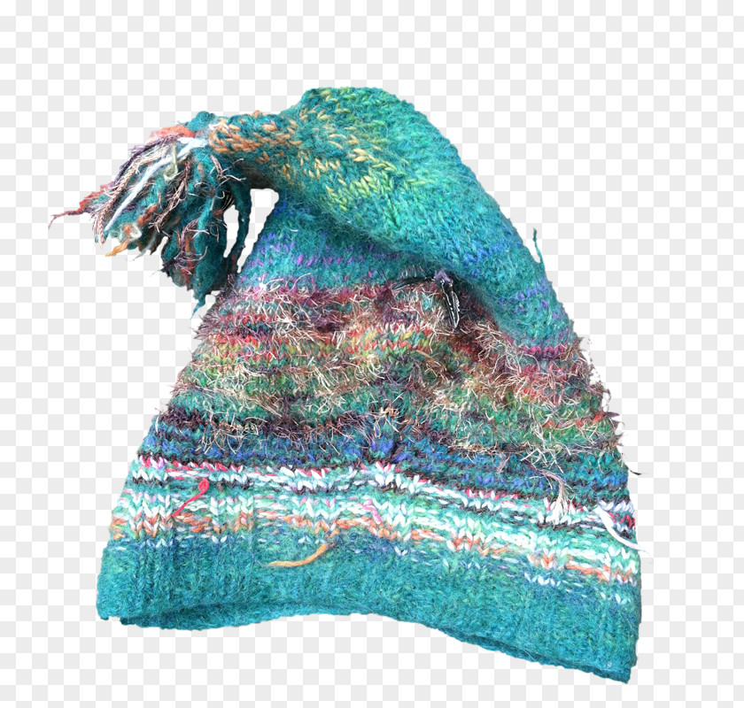 J M Coetzee Headgear Wool Turquoise PNG