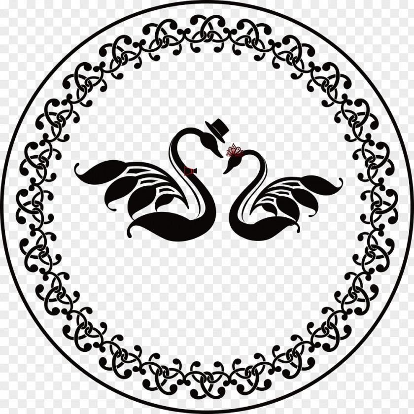 Vector Duck Logo Wedding PNG