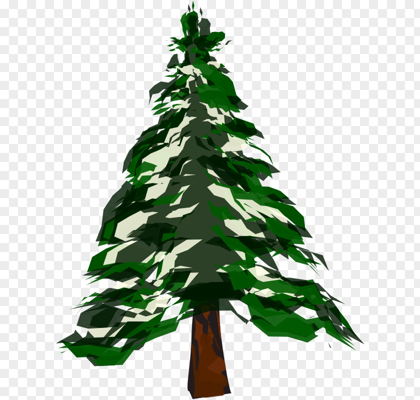 Free Winter Clipart Pine Tree Snow Clip Art PNG