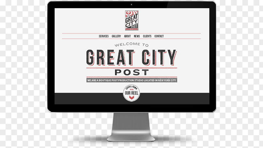 Hand-painted City Logo Display Advertising Brand Responsive Web Design PNG