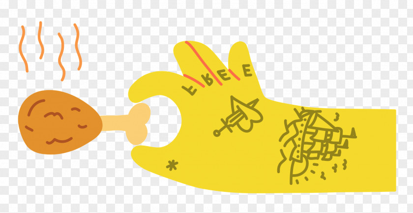 Hand Pinching Chicken PNG