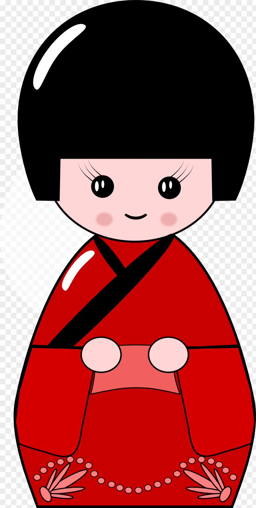 Japan Japanese Dolls Kokeshi Art Clip PNG