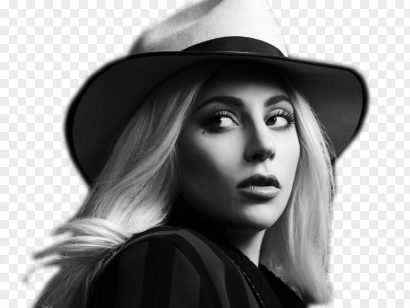 Lady Gaga Super Bowl LI Halftime Show Photography Black And White Image PNG