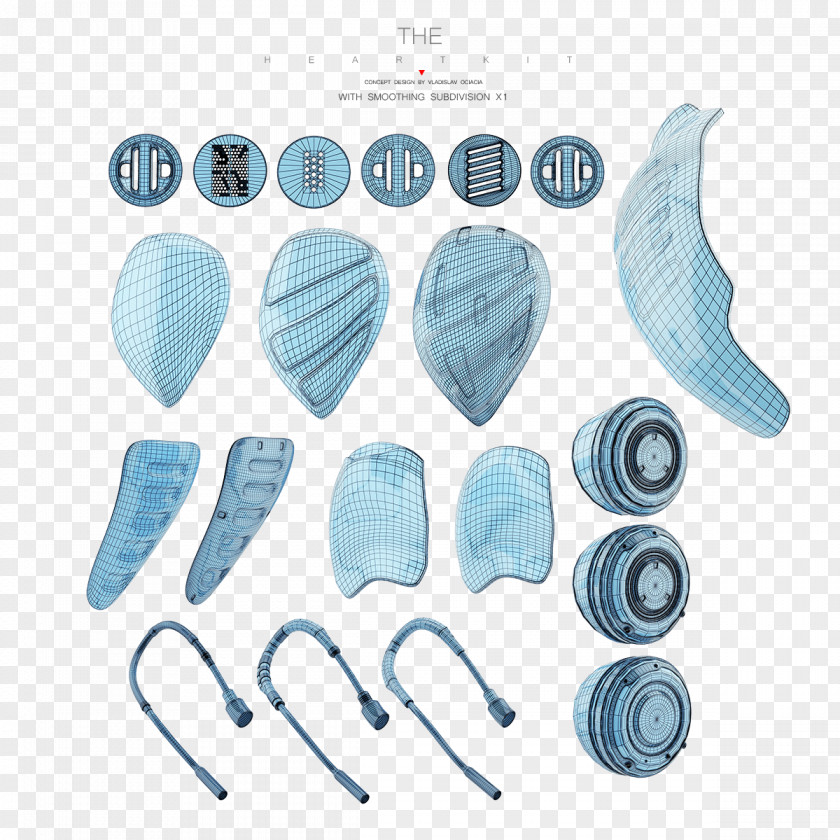 Mesh Texture Heart Wavefront .obj File FBX V-Ray PNG