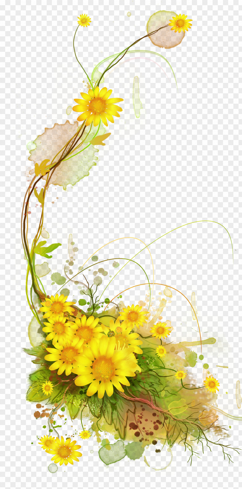 Sunflower Vines Vine PNG