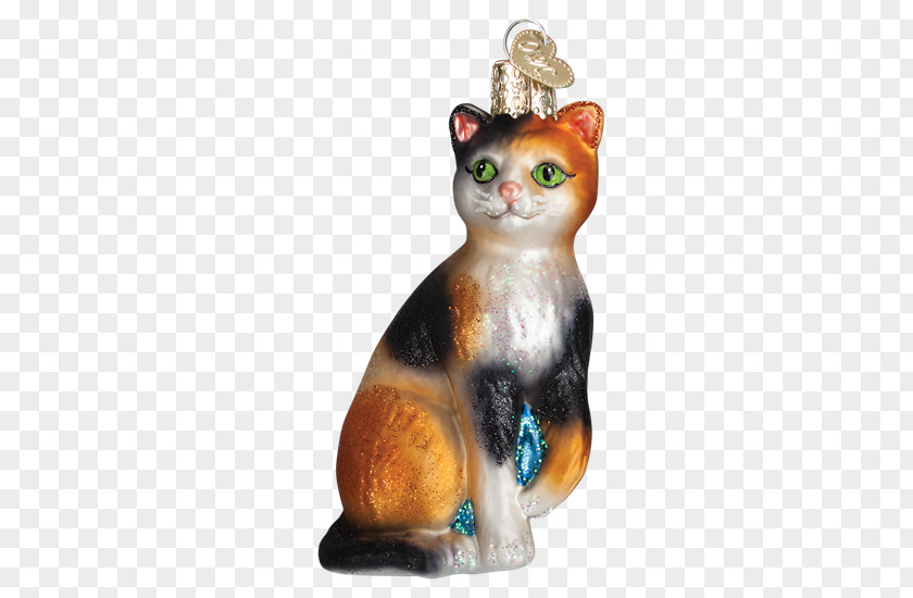 Cat Whiskers Tabby Kitten Christmas Ornament PNG