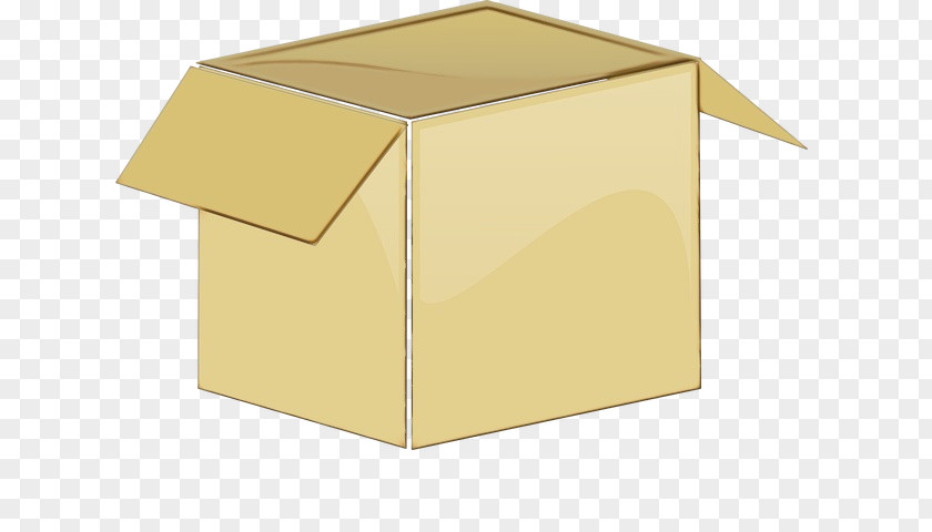 Packaging And Labeling Package Delivery Yellow Box Shipping Carton PNG