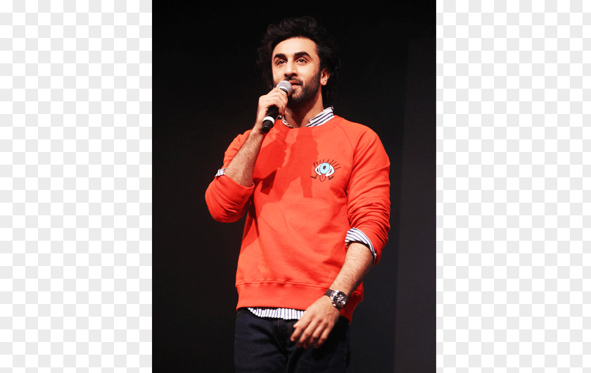Ranbir Kapoor Microphone T-shirt Outerwear Jacket Sleeve PNG