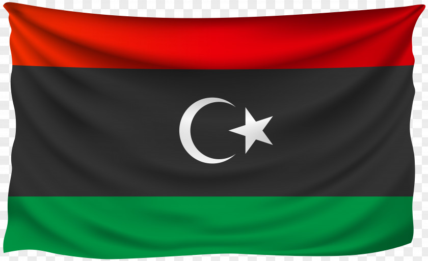 Shriveled Flag Of Libya Tripoli Stock Photography PNG