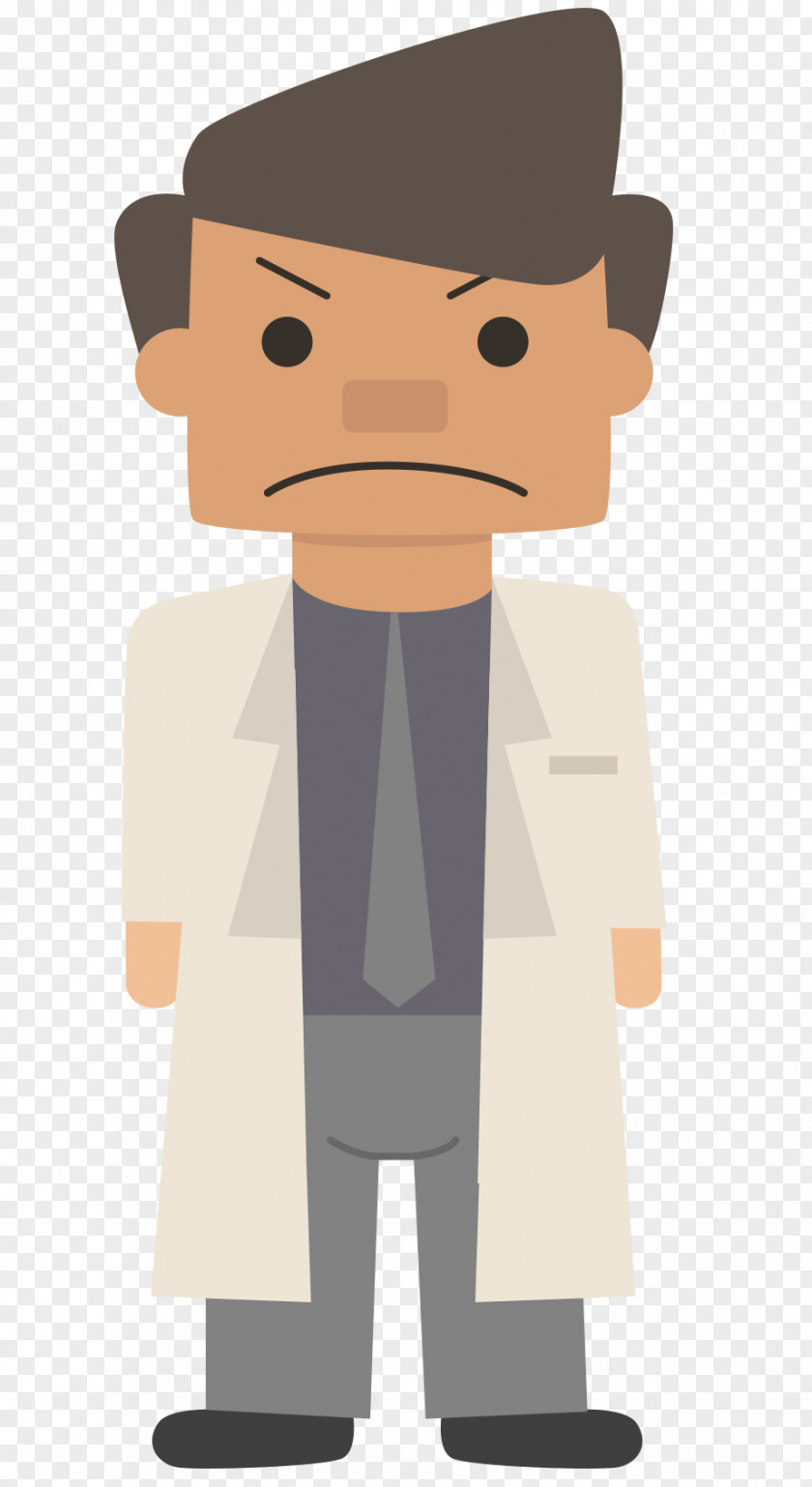Unhappy Man Character Cartoon PNG