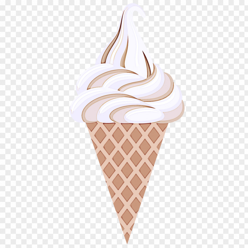 Vanilla Cone Ice Cream PNG