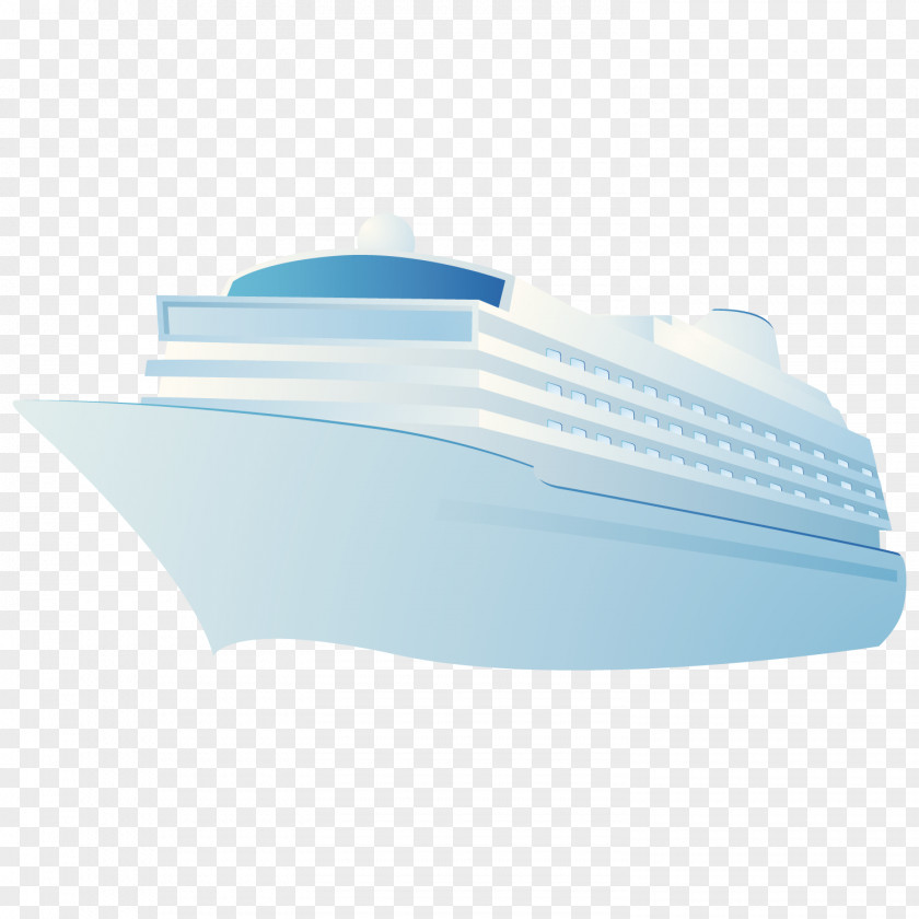 White Luxury Cruise Ship Icon PNG