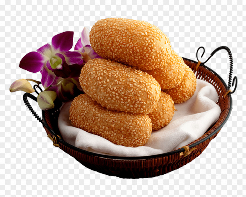 Yellow Bean Chicken Nugget Croquette Sesame Ball Red Paste PNG