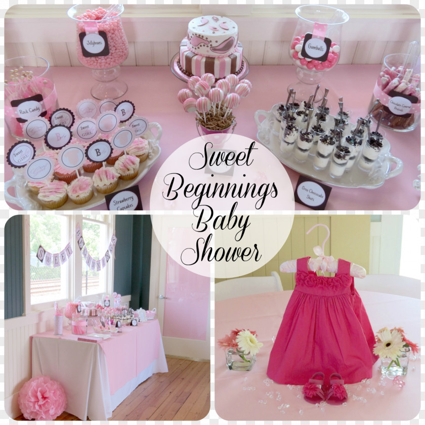Baby Boutique Table Setting Shower Party Centrepiece PNG