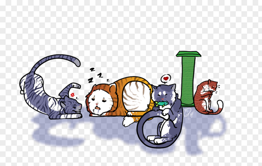 Cat Doodle4Google Google Doodle Illustration PNG