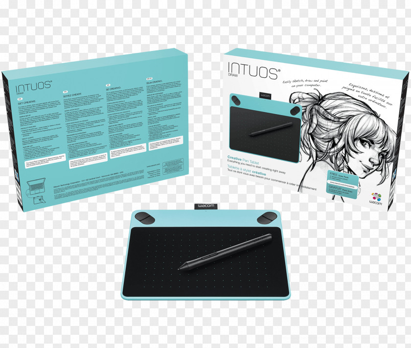 Computer Wacom Intuos Draw Small Digital Writing & Graphics Tablets Drawing Tablet Computers PNG