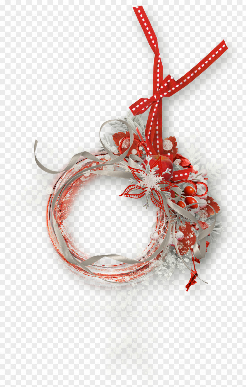 Red Ribbon Decoration Ring Photo-book Picture Frame PNG