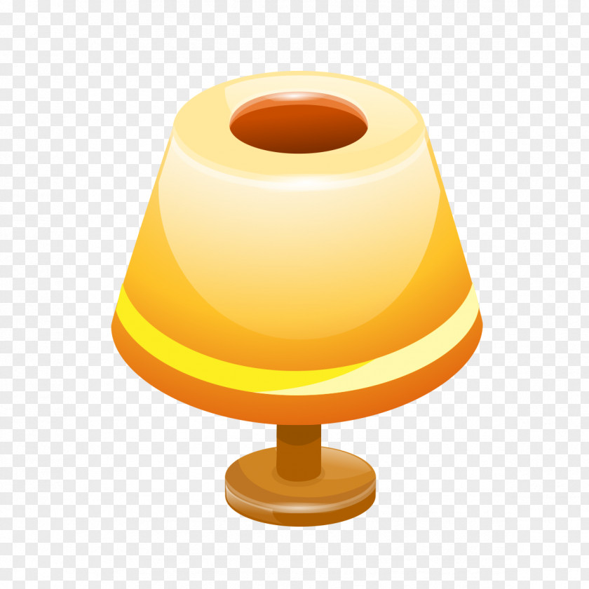 Cartoon Yellow Lamp Lampe De Bureau PNG