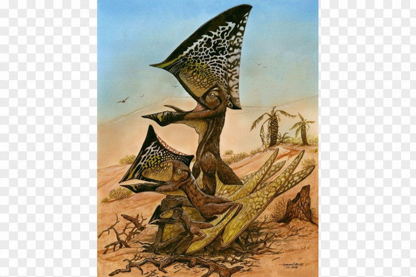 Dinosaur Pterosaurs Flying Reptiles Late Cretaceous Caiuajara PNG