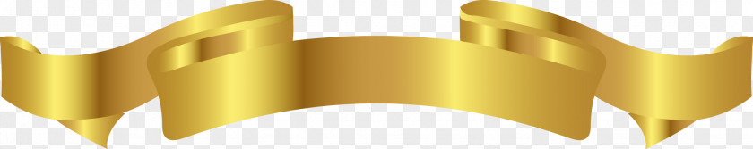 Gold Ribbon Vector Design Yellow Angle Font PNG