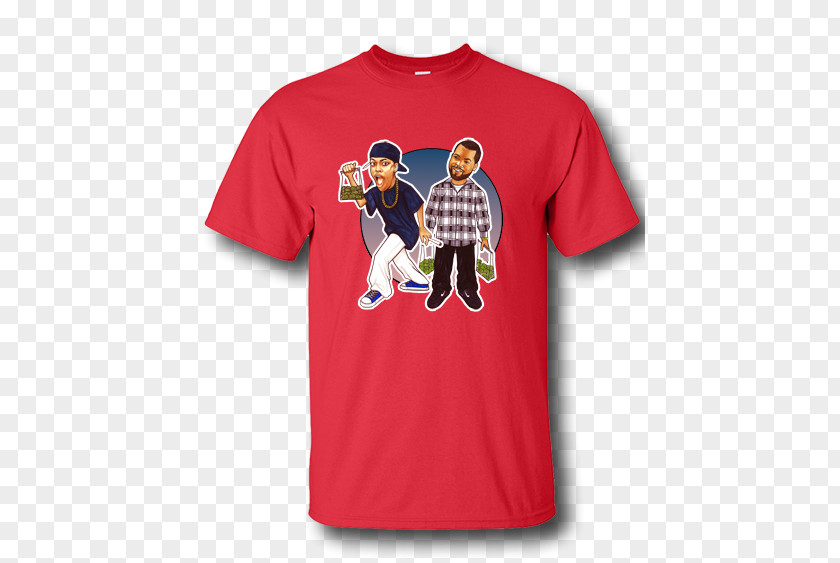 Printed T Shirt Red T-shirt Hoodie Clothing Sportswear PNG