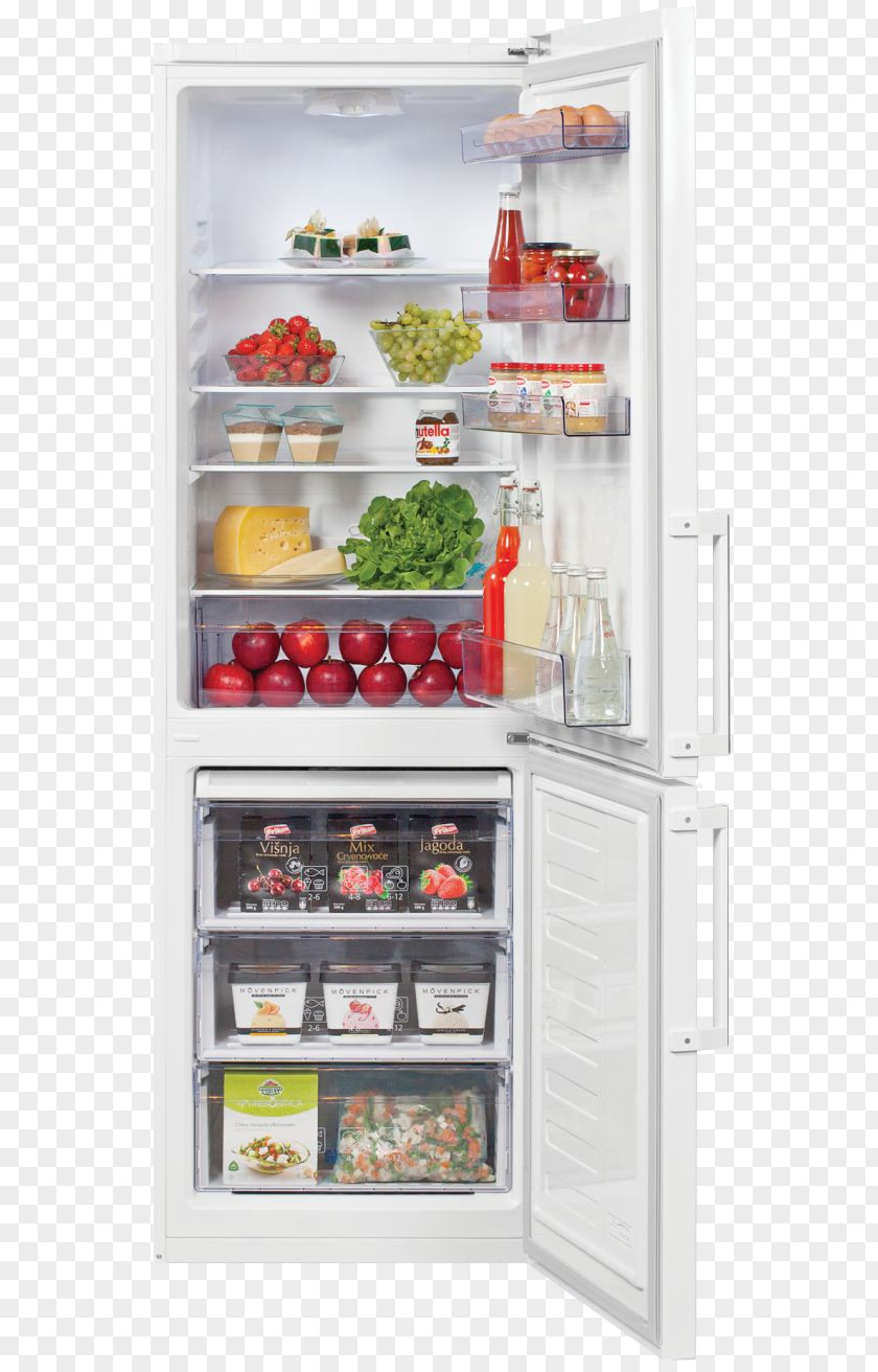 Refrigerator Frozen Food Shelf Display Case PNG