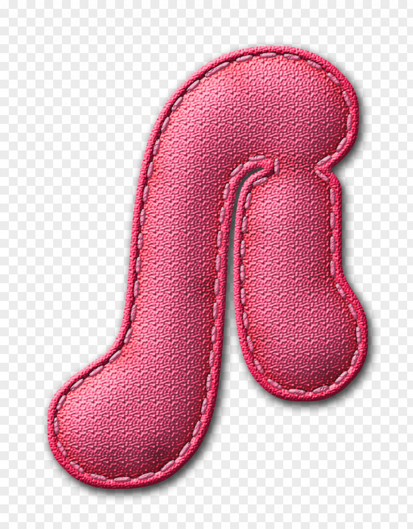 Woven Fabric Shoe Letter Number Font PNG